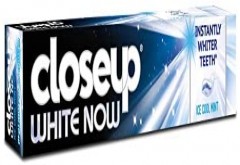 closeup white now toothpaste 75ml