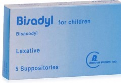 Bisadyl is a fast-acting laxative suppository for constipation 5 mg