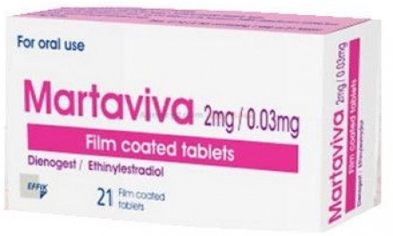 martaviva Effective Contraceptive Tablets 2/0.03MG