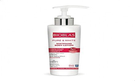 bioblas pure and white whitening body lotion 180ml